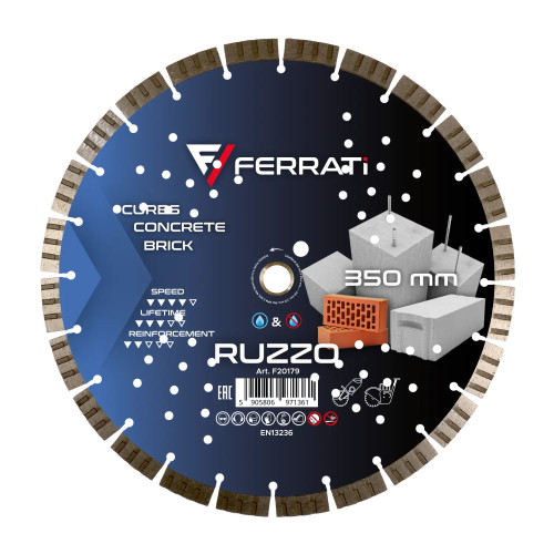 Tarcza diamentowa tnąca Ferrati RUZZO fi 350mm