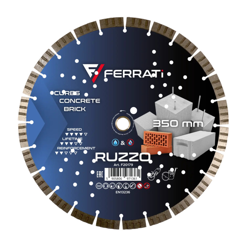 Tarcza diamentowa tnąca Ferrati RUZZO fi 350mm