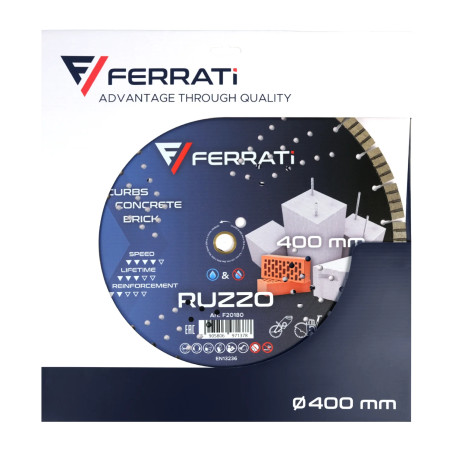 Tarcza diamentowa tnąca Ferrati RUZZO fi 400mm