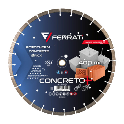 Tarcza diamentowa tnąca Ferrati CONCRETO PLUS fi 400mm