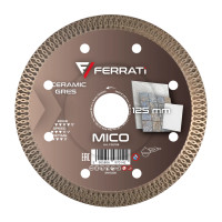 Tarcza diamentowa tnąca Ferrati MICO fi 125mm Tarcza diamentowa tnąca Ferrati MICO fi 125mm