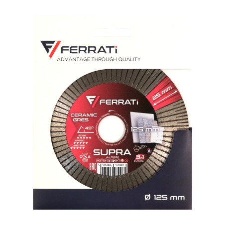 Tarcza diament tnąca/szlifująca Ferrati SUPRA 125mm