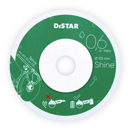 Tarcza diamentowa Distar SHINE 125x0,6mm b. cienka