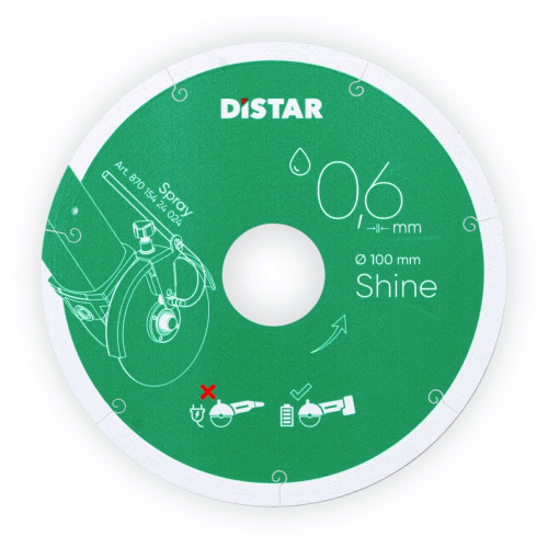 Tarcza diamentowa Distar SHINE 100x0,6mm b. cienka