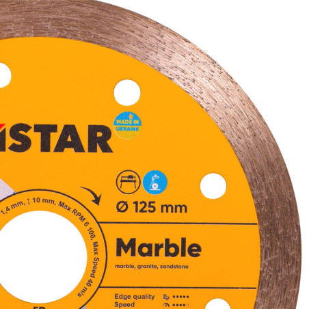 11115053010 Tarcza do ciecia marmuru Distar Marble 125mm