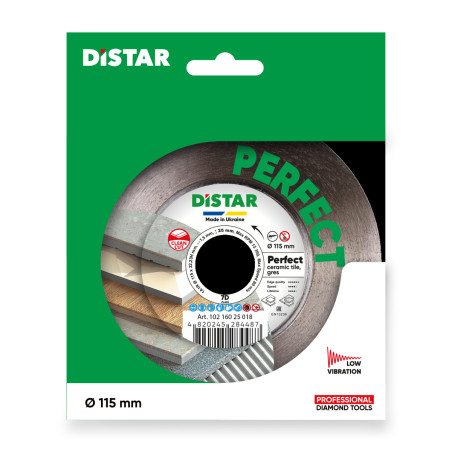Tarcza diamentowa Distar PERFECT fi 115mm do gresu