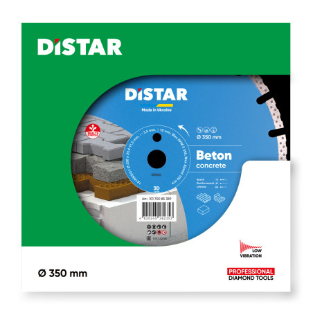 Tarcza diamentowa Distar, Beton fi  350mm