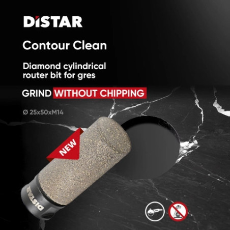 Frez diament Distar 25x50 CONTOUR CLEAN na M14