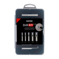 Zestaw wierteł do gresu Distar Drill KIT 6-12