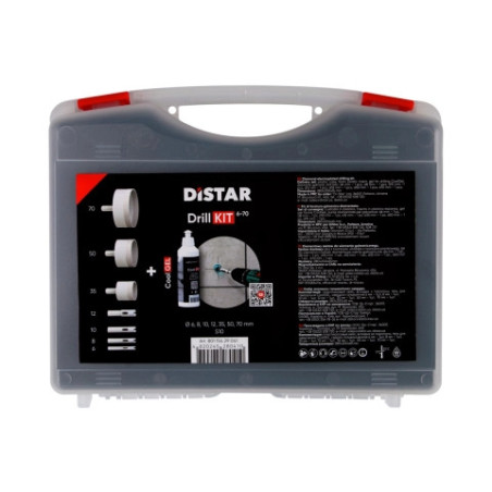 Zestaw wierteł do gresu Distar Drill KIT 6-70