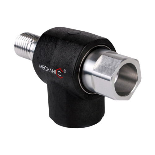Adapter wiertnicy 1 1/4" x 1 1/4"  z odsysem pyłu, aluminiowy