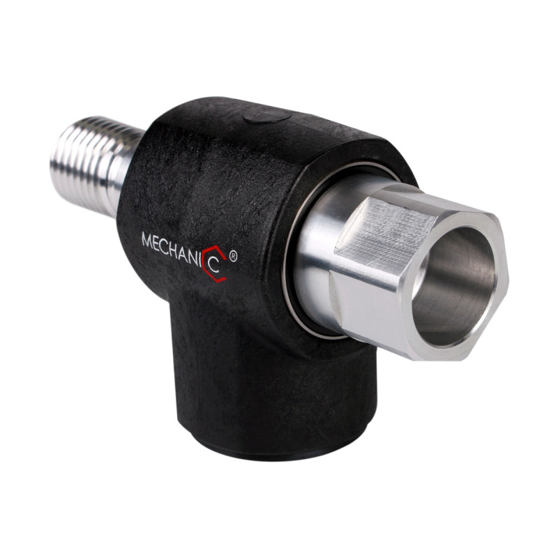 Adapter wiertnicy 1 1/4" x 1 1/4"  z odsysem pyłu, aluminiowy
