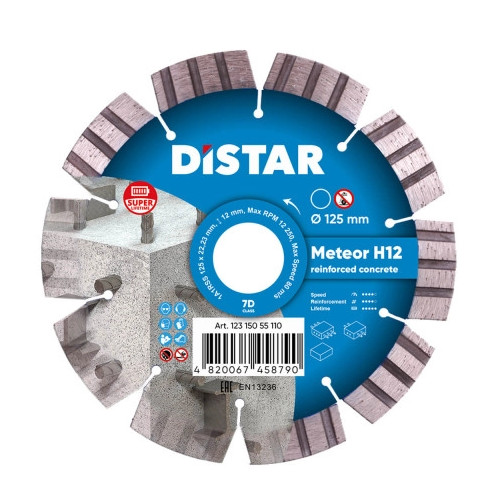Tarcza diamentowa Distar METEOR H12, fi 125 do betonu