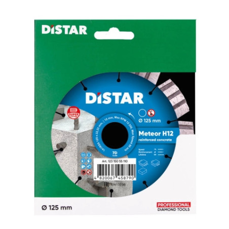 Tarcza diamentowa Distar METEOR H12, fi 125 do betonu