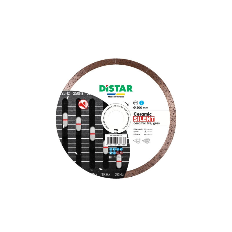 Tarcza diamentowa Distar Ceramic Silent fi 200mm