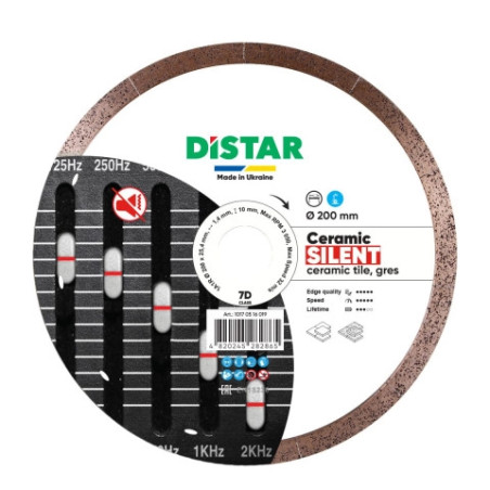 Tarcza diamentowa Distar Ceramic Silent fi 200mm