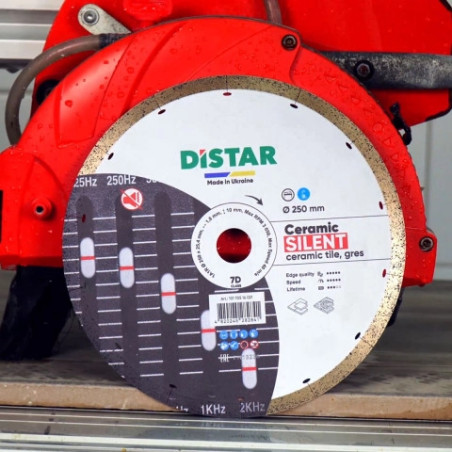 Tarcza diamentowa Distar Ceramic Silent fi 250mm