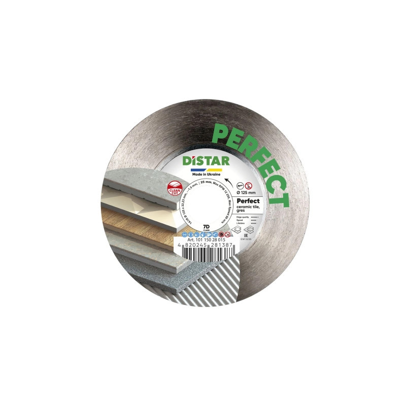 Tarcza diamentowa Distar PERFECT fi 125mm do gresu