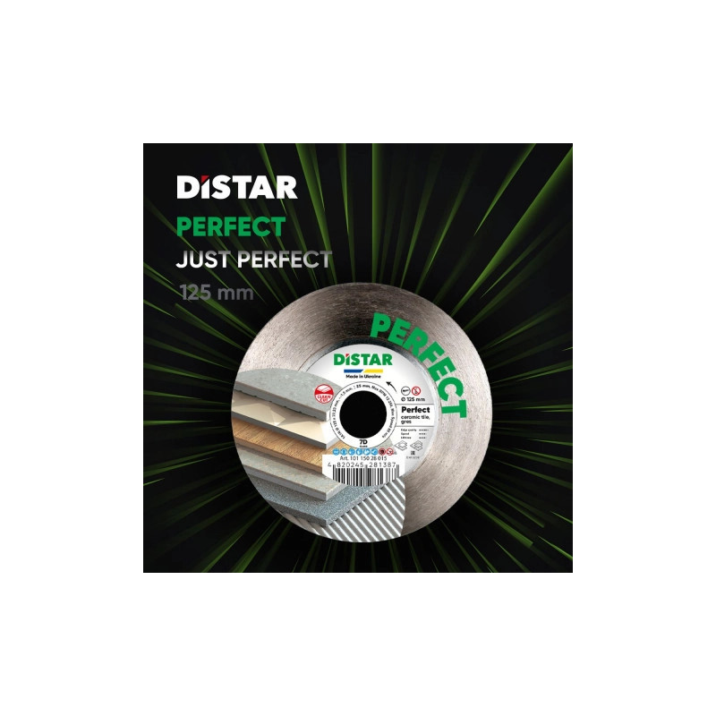 Tarcza diamentowa Distar PERFECT fi 125mm do gresu