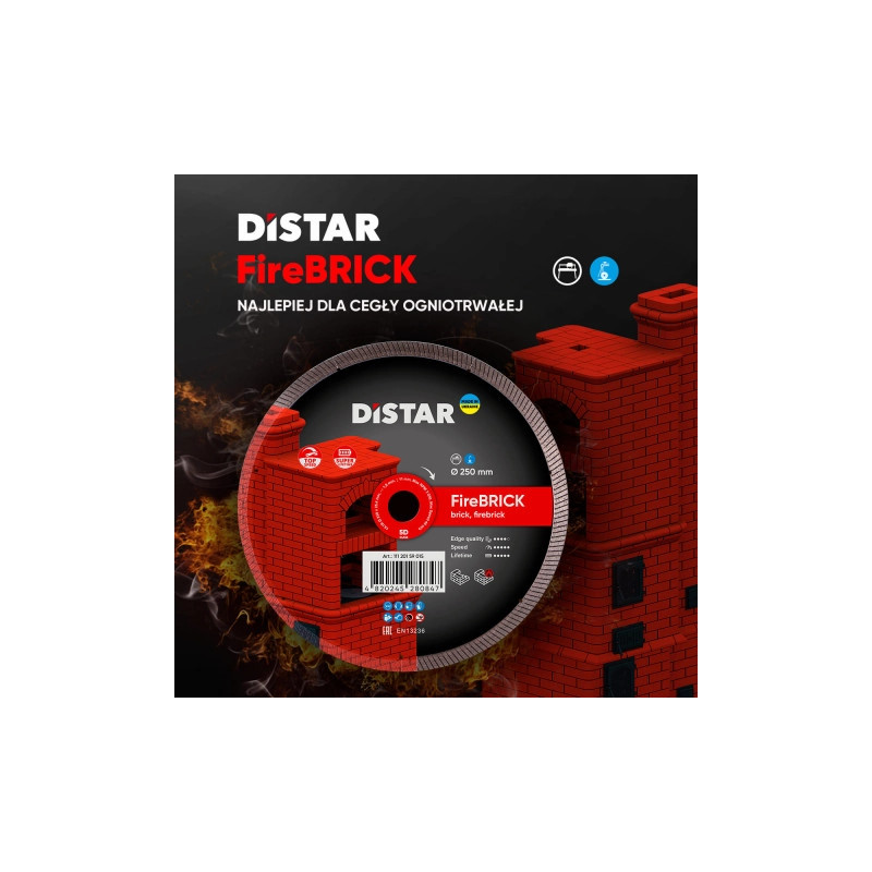 11120159015 Tarcza diamentowa Distar Firebrick 250mm
