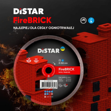 11120159015 Tarcza diamentowa Distar Firebrick 250mm