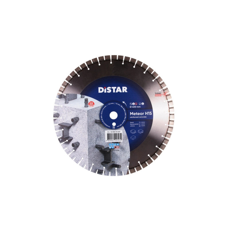 Tarcza diamentowa Distar METEOR H15 400 do betonu