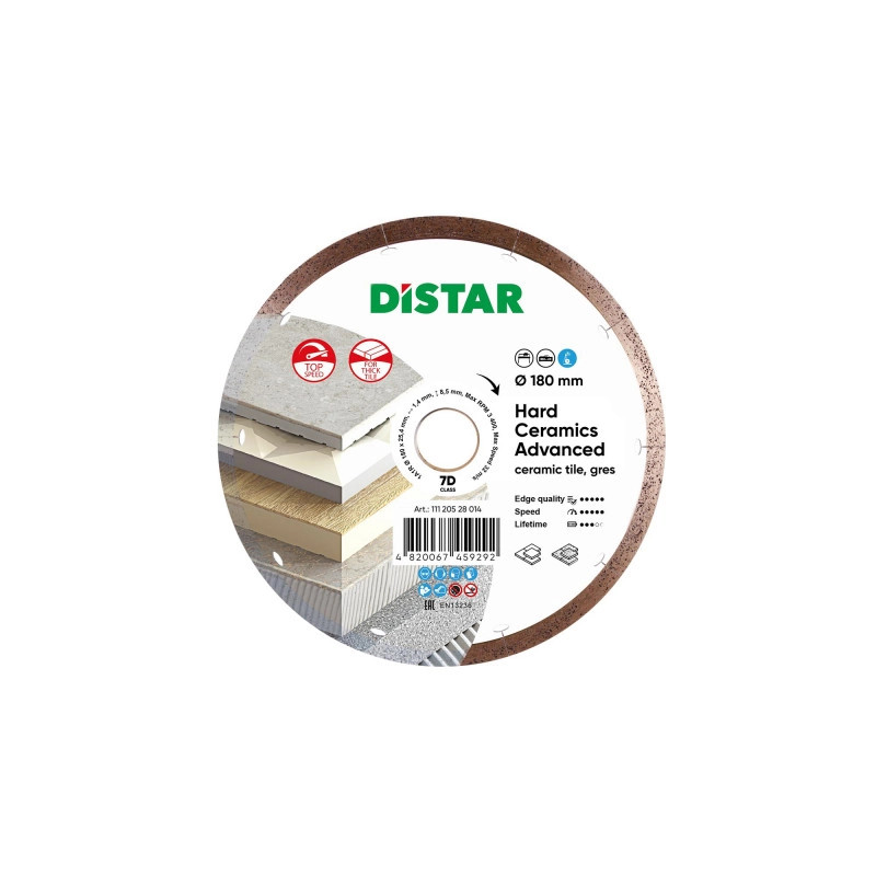 11120528014 Tarcza HARD CERAMICS ADV 180x1,4/25,4