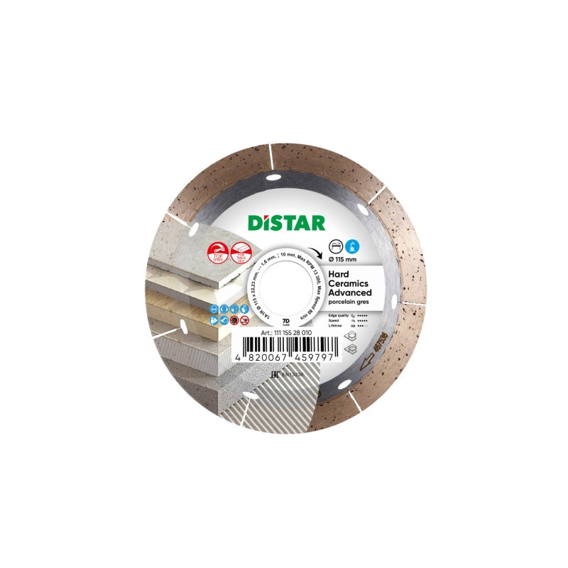 11115528010 Tarcza HARD CERAMICS ADV 115x1,6/22,2