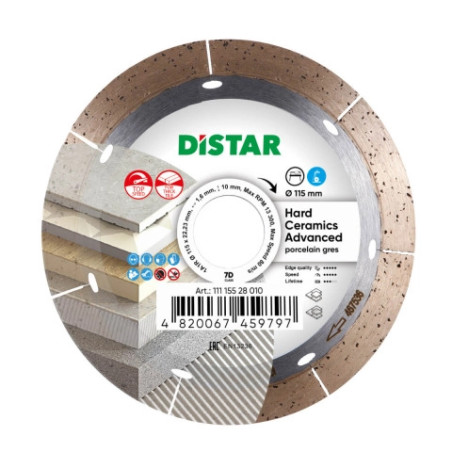 11115528010 Tarcza HARD CERAMICS ADV 115x1,6/22,2