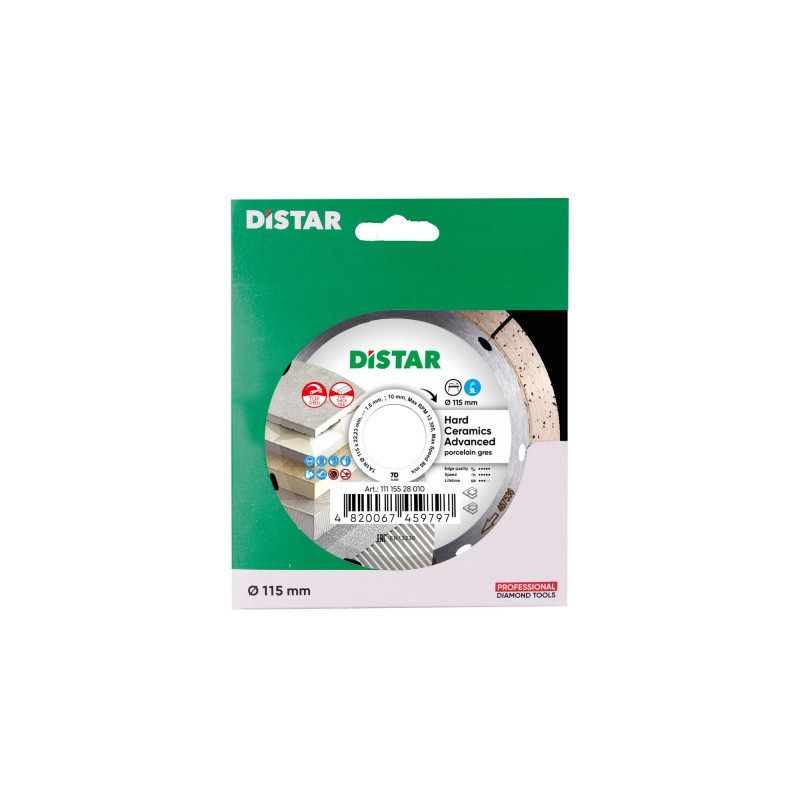 11115528010 Tarcza HARD CERAMICS ADV 115x1,6/22,2