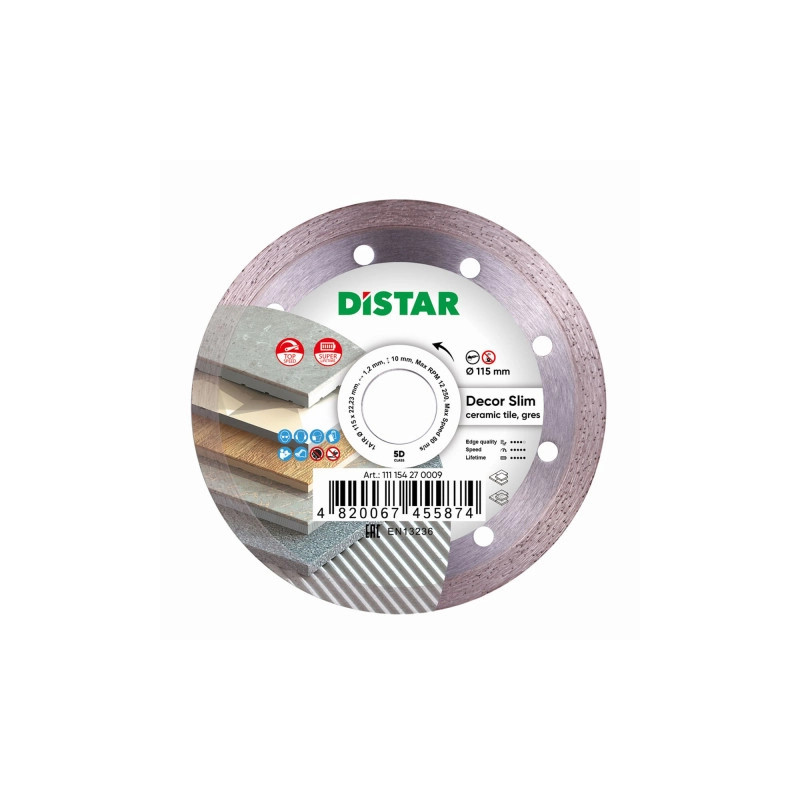 11115427009 Tarcza DECOR SLIM fi 115mm