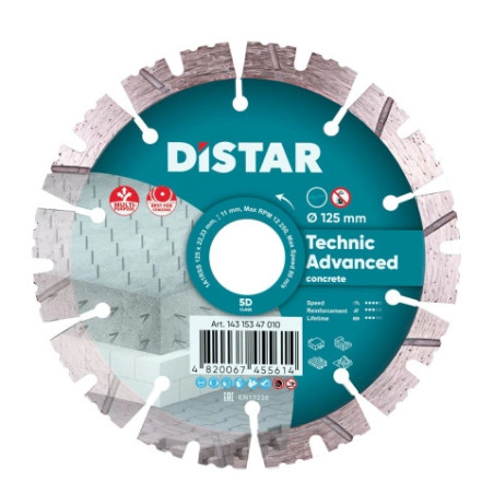 Tarcza diamentowa Distar, Technic Advanced 125