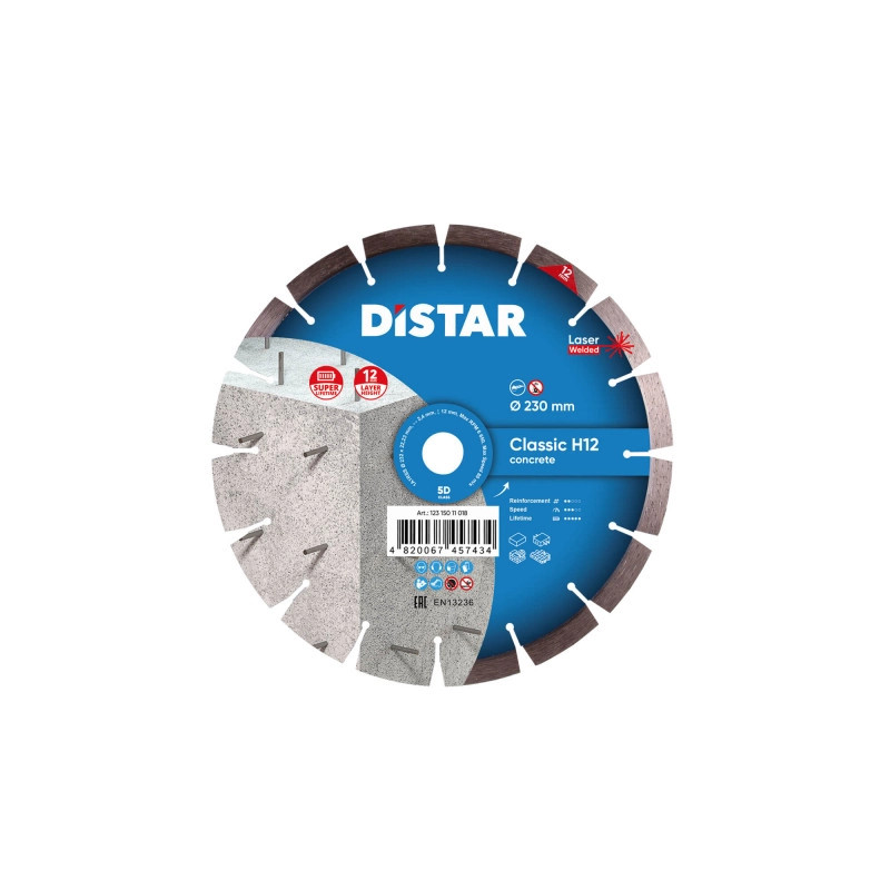Tarcza diamentowa Distar Classic 230 do betonu