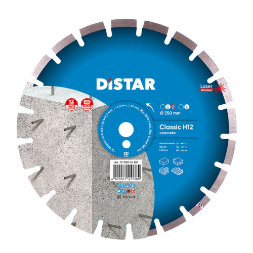 Tarcza diamentowa Distar Classic 350 do betonu