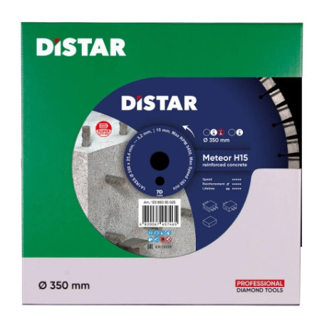 Tarcza diamentowa Distar METEOR H15 350 do betonu