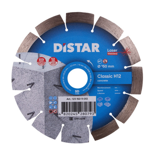 Tarcza diamentowa Distar Classic 150 do betonu