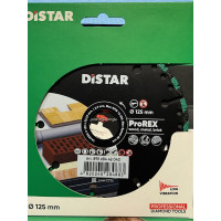 Tarcza diament Distar PRO REX 125 Cięcie wszystkiego.