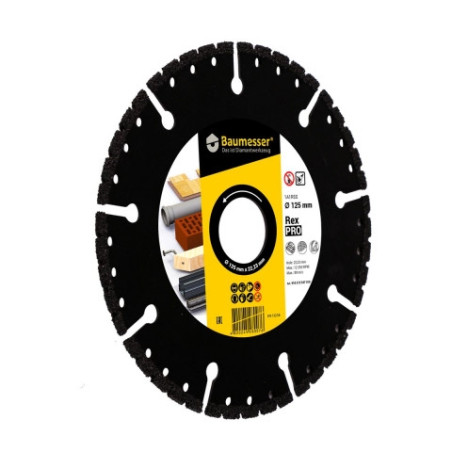 Tarcza diament Distar PRO REX 125 Cięcie wszystkiego.