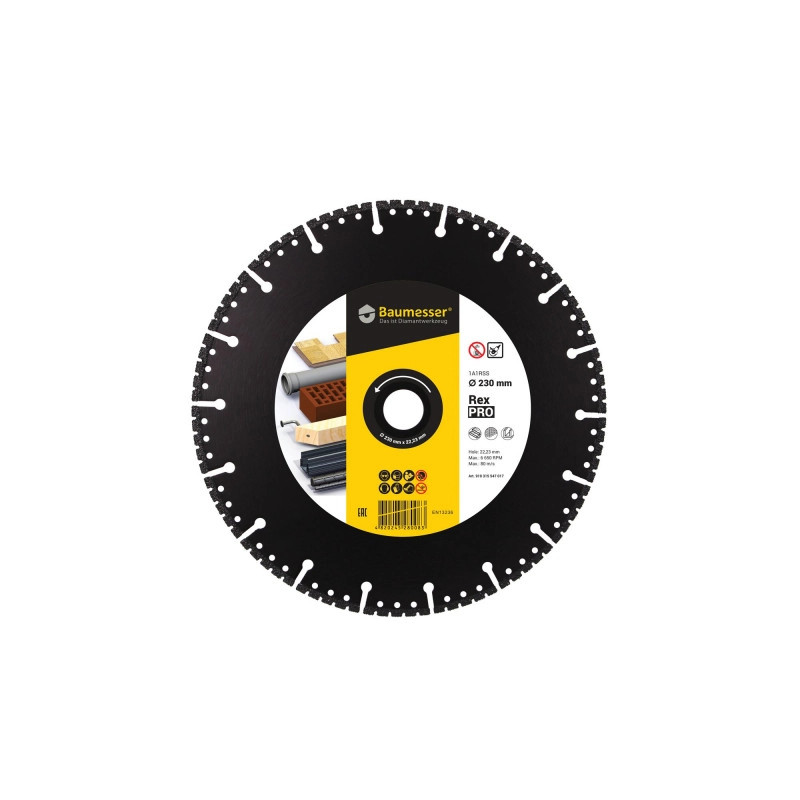 910315547017 Tarcza 1A1RSSV Pro Rex fi 230mm