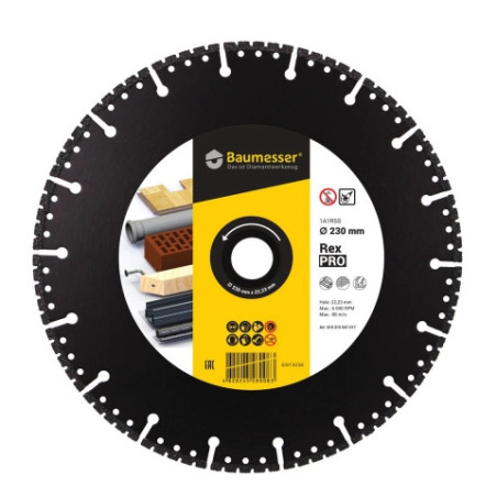 910315547017 Tarcza 1A1RSSV Pro Rex fi 230mm