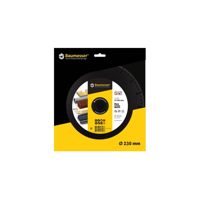 910315547017 Tarcza 1A1RSSV Pro Rex fi 230mm