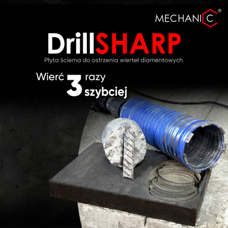 Płyta ostrząca do otwornic Mechanic DrillSHARP 300x200x40mm