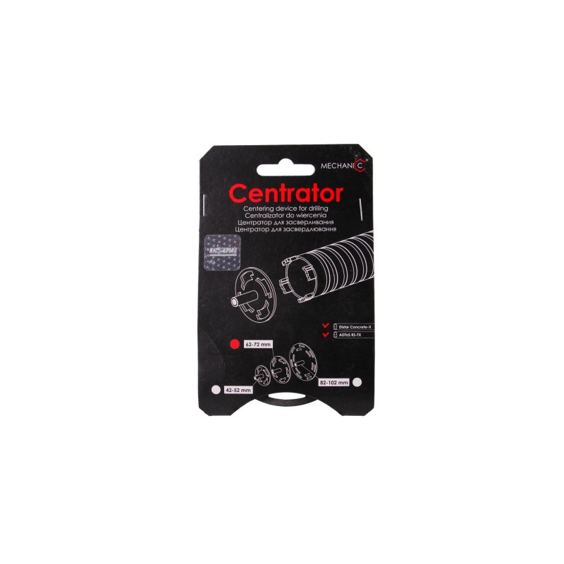 Piasta centrująca Centrator 62-72 mm