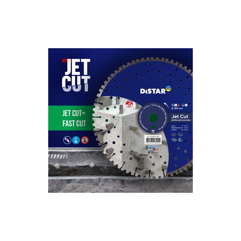 Tarcza diamentowa Distar JetCUT 350 do betonu