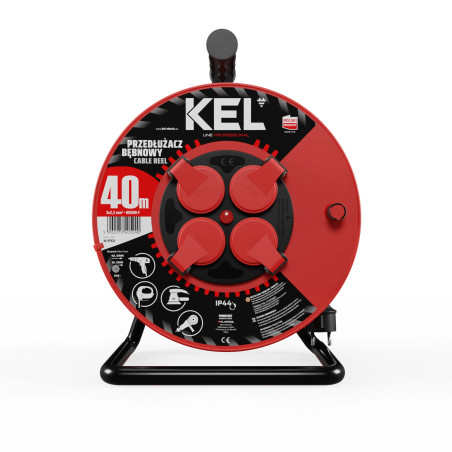 Przedłużacz bębnowy 40m 3x2,5 KEL W-97923