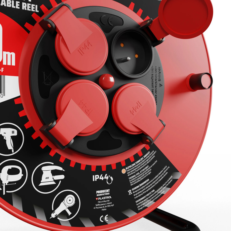 Przedłużacz bębnowy 40m 3x2,5 KEL W-97923