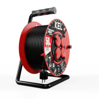 Przedłużacz bębnowy budowlany z uziemieniem 50m 3x1,5 KEL W-97057