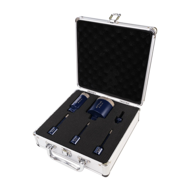 Zestaw diamentowych otwornic do gresu Ferrati Attiva 5 sztuk