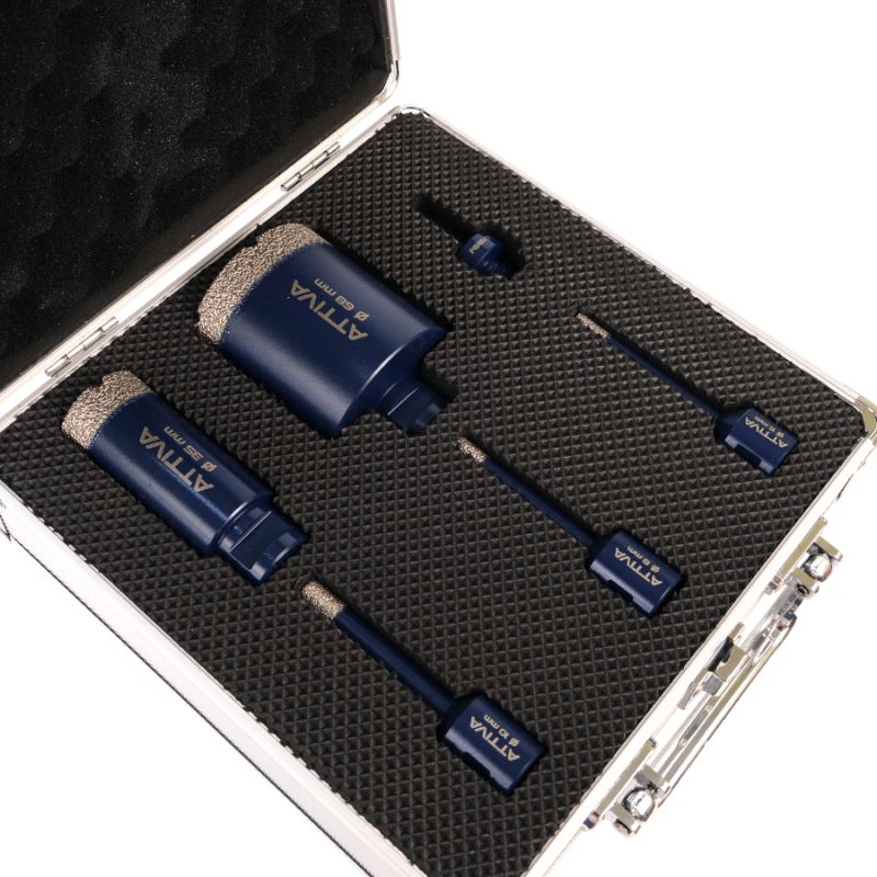 Zestaw diamentowych otwornic do gresu Ferrati Attiva 5 sztuk