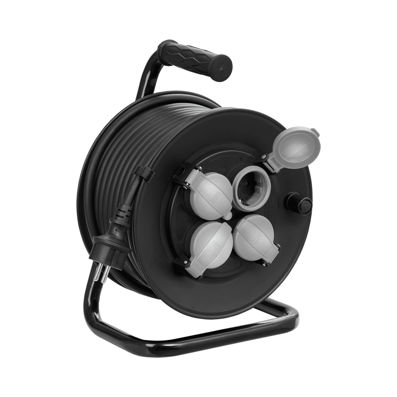 Przedłużacz bębnowy z uziemieniem Lena Lighting 40m/3x2,5mm guma